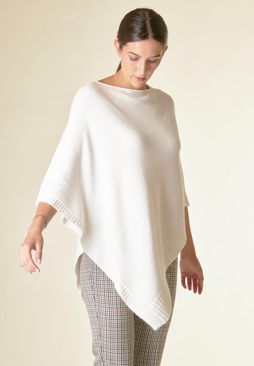 Angelico Poncho panna viscosa soft Spedizione gratuita
