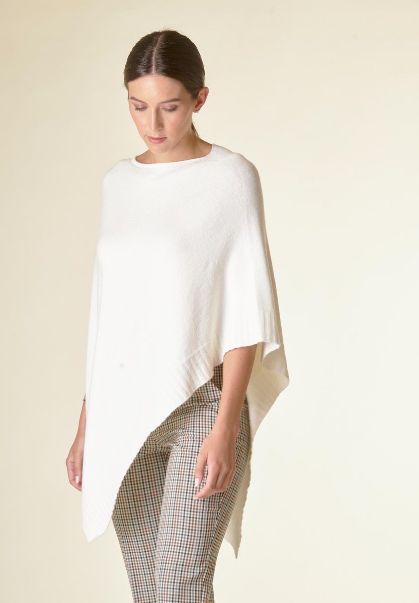 Angelico Poncho panna viscosa soft Spedizione gratuita