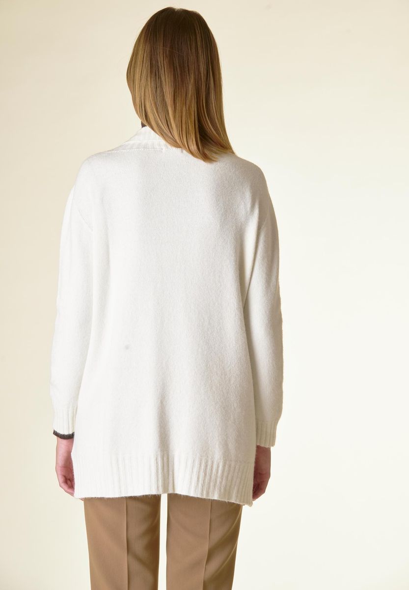Angelico Cardigan panna sciallato tasconi soft Grande vendita