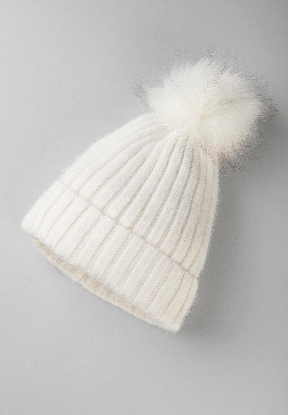 Angelico Berretto bianco pompon Online Outlet