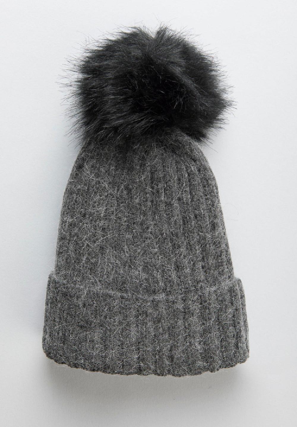 Angelico Berretto grigio pompon Lightning offer